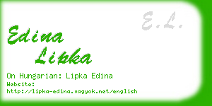 edina lipka business card